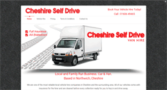 Desktop Screenshot of cheshire-selfdrive.co.uk